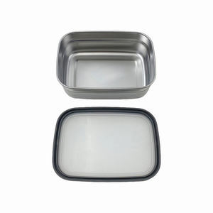 Lonchera de Acero Inoxidable de 1200 ml, Rectangular, Portátil, Apta para Lavavajillas, con Tapa de Plástico Resistente, para Adultos y Niños - Product Image 4