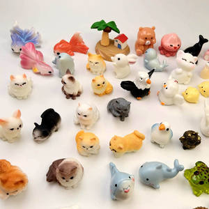 ของตกแต่งตู้ไม้น้ำขนาดเล็ก รูปสัตว์ป่าต่างๆ เช่น แมว นก สุนัข หมี เป็ด ของประดับตกแต่งบ้าน งานเรซิ่น งานฝีมือ ตกแต่งภายในรถยนต์ - Product Image 3