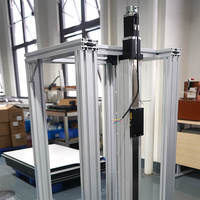 Rail de guidage vertical linéaire anti-poussière avec vis à billes, actionneur motorisé, plateau de positionnement en aluminium, capacité de charge 3kg-180kg