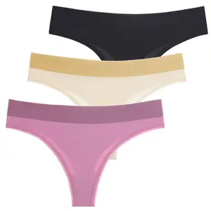 EU Size Women's Daily Thongs Plus Size Clothes Modal Soft Bikini 6Color widen Waist Lingerie Underwear