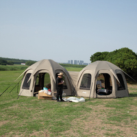 Maison extérieure portative de tissu de grande tente gonflable de camping de haute qualité avec une structure de chambre à coucher
