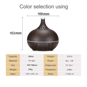 Difusor de Aceites Esenciales Ce Rohs de 500 ml con Acabado Madera, Difusores de Aromas Inteligentes con Vapor Frío y Control Remoto - Product Image 2