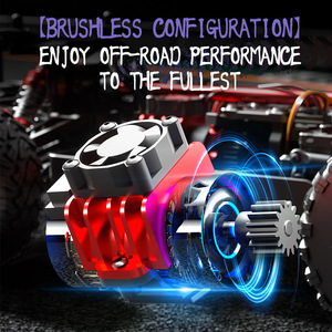 JJRC C8826 Voiture RC en métal prête à l'emploi, 4 roues motrices, haute vitesse, tout-terrain, absorption des chocs, télécommande 2 canaux, 1080p FHD - Product Image 4
