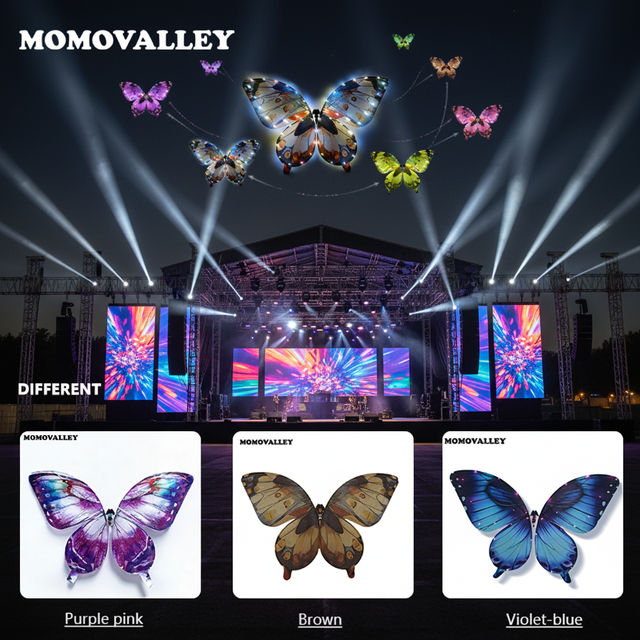 Momovalley Illuminated Mechanical Insect UAV Flapping Wing for Immersive Stage Effect and Ceremony Opener Atmosphere Creator