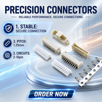 Faisceau de câbles automobile personnalisé, connecteur fil-circuit 1,25 mm, équivalent Molex PicoBlade, assortiment de 2 à 20 broches