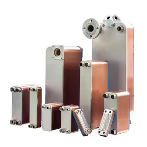 Custom Stainless Steel Heat Pump Evaporator Condenser Brazed Plate Heat Exchanger