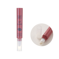 Tube de brillant à lèvres en éponge de flocage oblique vide personnalisé application unique de baume à lèvres rouge à lèvres emballage cosmétique pour les soins de la peau