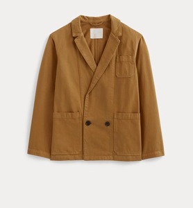 Blazer jaune <span class=keywords><strong>moutarde</strong></span> pour <span class=keywords><strong>femme</strong></span>, à double boutonnage, ample et léger, pour un look décontracté ou professionnel - Product Image 2