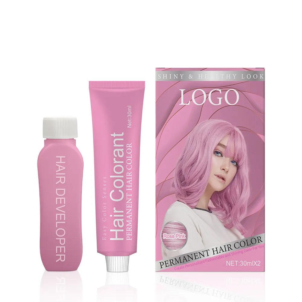 Professional ammonia free hair color cream permanent dye hair fashion color