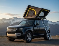 Carpa de Techo Triangular Rígida de Aluminio para Auto/SUV, 2/4 Personas, 4x4, para Campismo Todoterreno