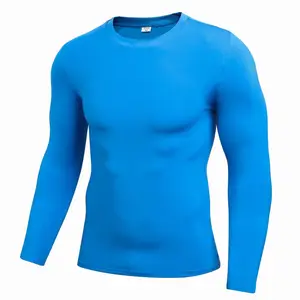 Männer Langarm Sport Compression Basketball Fußball Tops Enge T Shirts