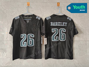 批发青年儿童费城球衣26 Saquon Barkley 1 62 Kelce Jalen伤害33 DeJean缝制美式足球球衣 - Product Image 6