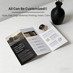 Folleto Plegable de 3 Páginas con Impresión Personalizada a Doble Cara para <span class=keywords><strong>Productos</strong></span> de Cuidado de la Piel de <span class=keywords><strong>Viaje</strong></span>, Guía Paso a Paso de Instrucciones - Product Image 2