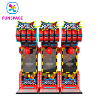 Funspaces Super Boxing Arcade Machine, 4 niveaux de défi, écran vertical HD 43 pouces, machine de jeu vidéo de boxe à monnayeur