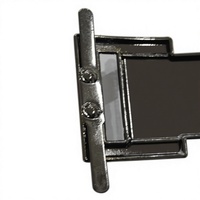 Boucle de chaussure rectangulaire en alliage de zinc noir pour homme, ornement métallique de luxe écologique et durable pour mocassins