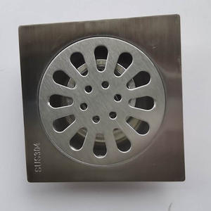 304 Stainless Steel Floor <b>Drain</b> 8 In Circle Anti Corrosion Modern Style For <b>Bathroom</b> Balcony Shower Washing Machine - Product Image 3