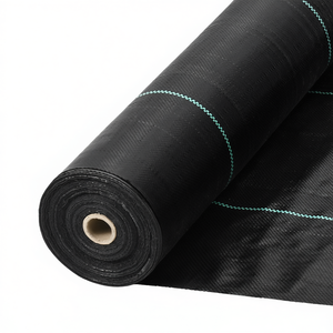 Toile de paillage robuste 3FTx250FT en géotextile tissé pour le contrôle des adventices, idéale pour le jardinage, les allées et la protection contre les parasites - Product Image 1