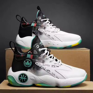 Thick-Soled Basketball <b>Shoes</b> Breathable Casual Running <b>Shoes</b> Fashion Sneaker Outdoor Non-Slip Lightweight Basketball Style <b>Shoes</b> - Product Image 1