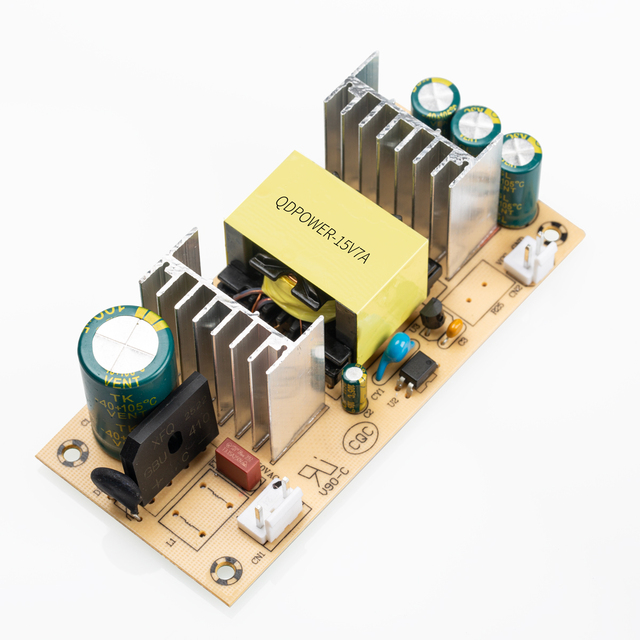 15V7A 105W Open Frame Switching Power Supply AC to DC Converter Board for LED Lighting CCTV Security