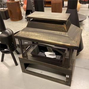 Outdoor Chiminea <strong>Garden</strong> Fireplace Steel Fire Pit Wood Burning Stove <strong>Log</strong> <strong>Burner</strong> With Poker - Product Image 6