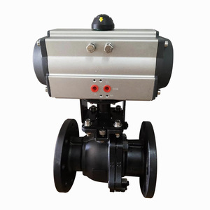 Vanne à boisseau sphérique pneumatique Yoshitaka 2 pouces à brides en acier inoxydable 304, type interrupteur de régulation de vapeur - Product Image 1