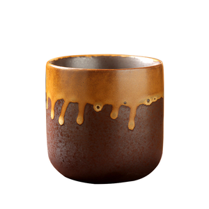 Mug à café en céramique rétro de style japonais, capacité de 250 ml, poterie grossière vintage durable, service à thé pour le goûter - Product Image 4