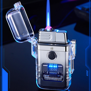 Linterna de Gas recargable de butano para exteriores, mechero autobrillante impermeable para acampar, encendedor recargable a prueba de viento para chimenea y velas - Product Image 1