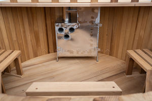 Bain à remous en bois traité thermiquement, 10 personnes, léger, chauffant, Offre Spéciale - Product Image 3