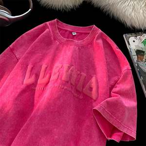 Camiseta con estampado de soplo personalizado, camiseta con lavado ácido de alta calidad, ropa para hombre, camiseta Unisex - Product Image 2