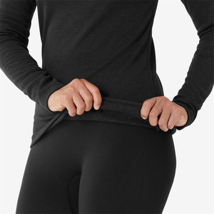 <span class=keywords><strong>Sous</strong></span>-vêtements thermiques de ski pour femmes en <span class=keywords><strong>laine</strong></span> mérinos 100%, chauds et confortables, hauts longs, lavables en machine, certifiés OEKO-TEX RWS, sans étiquette, logo en <span class=keywords><strong>laine</strong></span> - Product Image 2