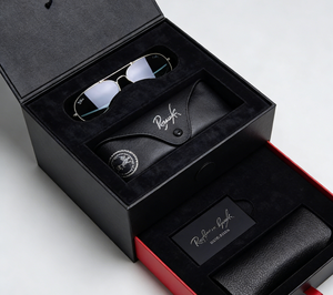 Eco Friendly Recycled <b>Materials</b> Custom Logo Luxury Rigid Paper Reusable Portable Protective Case Eyewear Glasses <b>Packaging</b> Box - Product Image 5