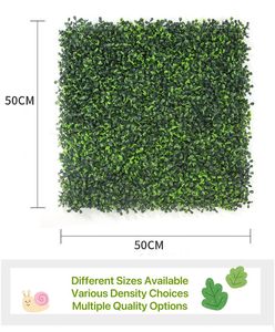 Panneau de buis artificiel haut de gamme résistant aux UV, mur de haie haute densité pour écran d'intimité de jardin extérieur, décoration de toile de fond de mariage - Product Image 2