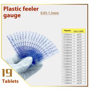 प्लास्टिक की मोटाई मापने के लिए डिजिटल प्लास्टिक फेलर गेज स्पेस 0.02-1.0 मिमी और 0.05-1.5 मिमी रेंज - Product Image 4