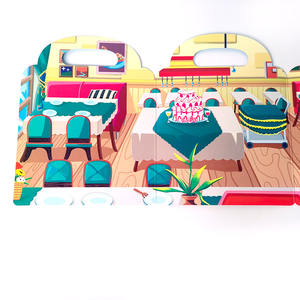 Libro personalizado para bebés, silencioso y ocupado, el mejor regalo <span class=keywords><strong>de</strong></span> Navidad para niños, libro <span class=keywords><strong>de</strong></span> pegatinas para actividades alimentarias, libro <span class=keywords><strong>de</strong></span> entrenamiento Mindfulness - Product Image 3