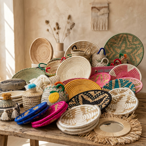 Natural Baskets Handmade Straw Plates - Product Image 1