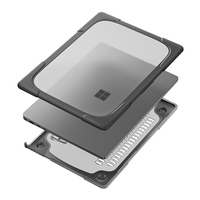Pour ordinateur portable Microsoft 7 13.8 "2024 étui en plastique universel avec support sur la conception arrière