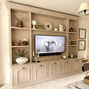 Muebles de <span class=keywords><strong>TV</strong></span> Personalizados, Modernos y Minimalistas, Mueble de Pared para Sala de Estar, Almacenamiento Abierto, para Apartamentos y Villas Europeas, Compatible con <span class=keywords><strong>TV</strong></span> - Product Image 6