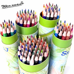 <span class=keywords><strong>12</strong></span>/18/24/36/48 Màu Tiêu Chuẩn Tái Chế Nhựa Bút Chì Thiết Lập Không Độc Hại Số Lượng Lớn Vẽ Bút Chì Cho Trẻ Em Màu - Product Image 4