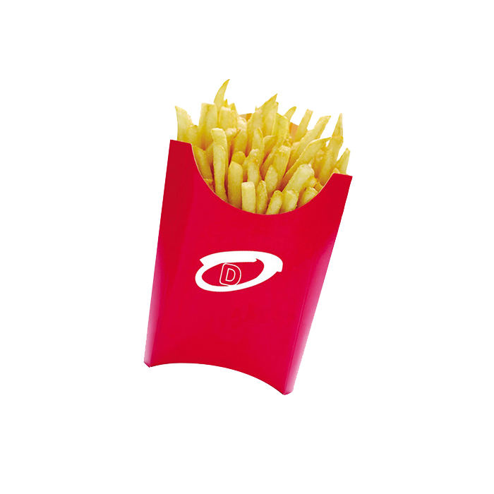 使い捨て食品マクドナルドのフライドポテト包装箱を持ち去って下さい