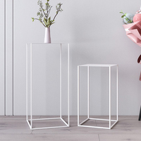 Ensemble nordique de 2 décorations, support de table d'angle en métal, pour table de chevet à domicile