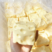 Mainan Squishy Keju TPR dengan Isian Vaseline, Lembut, Mudah Digenggam, Dapat Dibentuk, 3 Ukuran, Tersedia Warna Kuning dan Pink