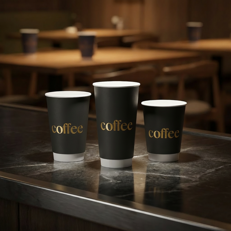 Custom Double Wall Craft Coffee Cups