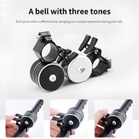 TOSUOD Sonnette de vélo en aluminium double couche, son puissant, pour VTT et vélo de route, accessoire de signalisation