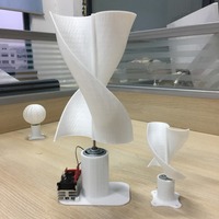 Micro-éolienne de 20 W avec lumière LED, générateur éolien vertical pour la nouvelle énergie