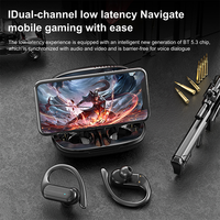 Headset Bisnis Double Hanging A520 Tipe Sport dengan Daya Tahan Baterai Lama, Headphone TWS Nirkabel Bluetooth untuk Gaming