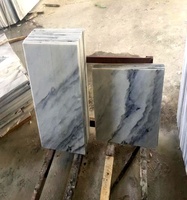 Offre Spéciale Gris-blanc de polissage 100% naturel Marbre Marqueterie De Luxe Marbre Carreaux de Pavage Utiliser Pour extérieur Pavage