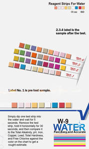 베스트셀러 W-9 수족관 테스트 스트립, 100개입 수족관 테스트 키트 (어항 및 연못용), 빠르고 정확한 수질 검사 - Product Image 6