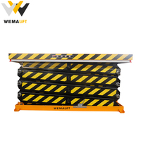 Plateforme élévatrice hydraulique à ciseaux stationnaire WEMALIFT DG pour intérieur, 200 kg, taille de table personnalisable, pour le transport de marchandises