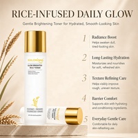 HALORINNA Tonique Apaisant Visage à la Niacinamide et au Ferment de Riz 120ml Éclaircissant Adoucissant Hydratant Peaux Sèches et Rugueuses Soin Quotidien du Visage