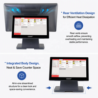 Nouveauté : Caisse enregistreuse intelligente à écran tactile de 18,5 pouces, système POS, équipement à double écran, tout-en-un, machine POS pour supermarché